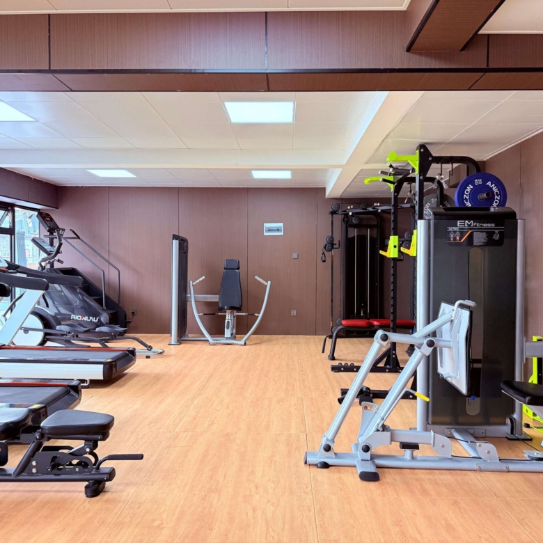 Equipped residents’ gym at Oak Classic Residency on George Padmore Road in Kilimani