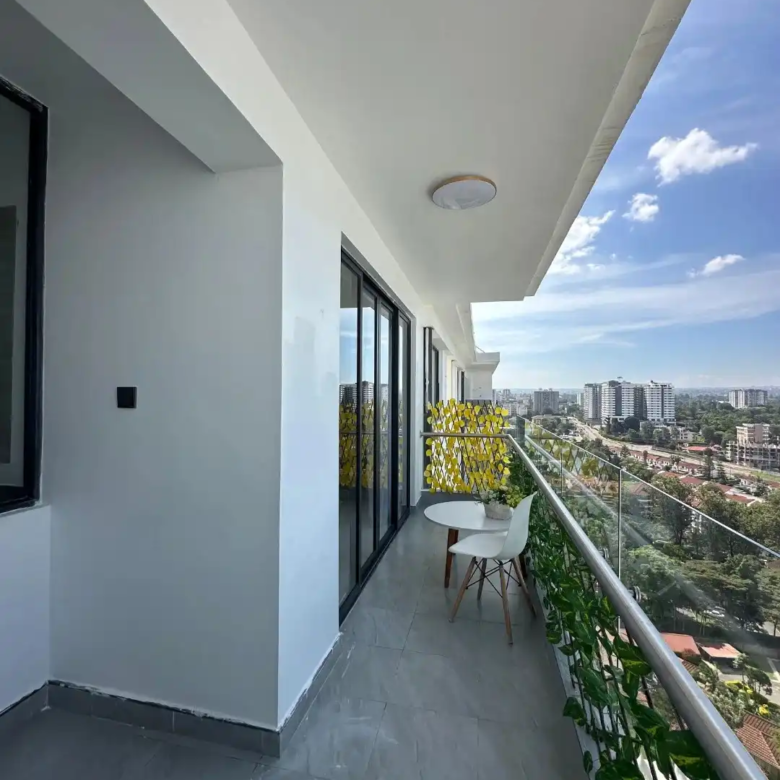 Kilimani views from Alina Harbour apartment balcony