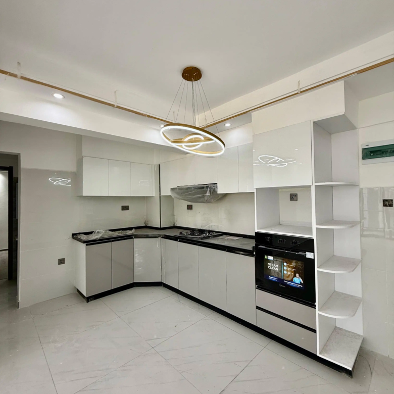 Modern fitted kitchen at Alina Harbour apartments