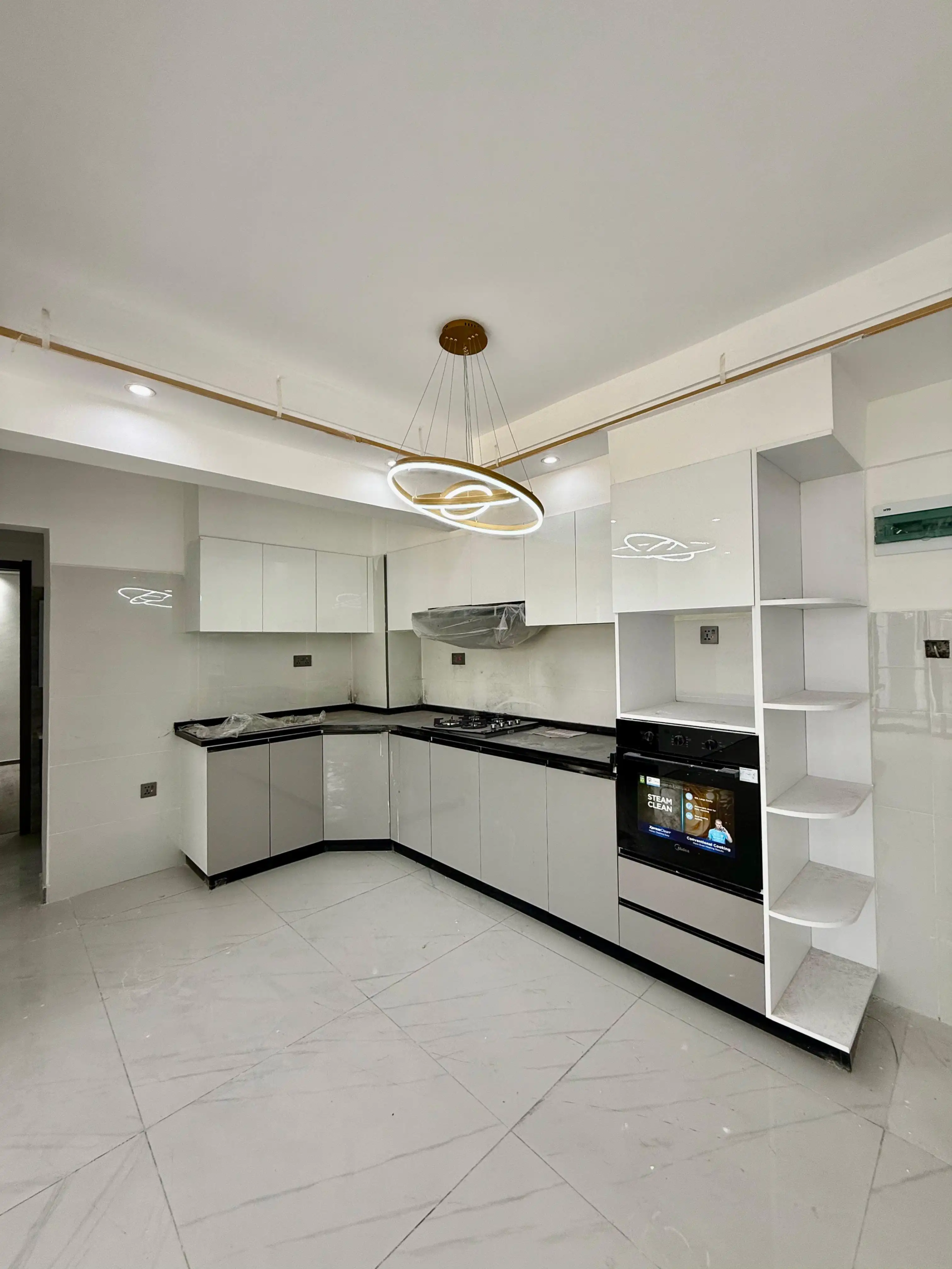 Modern fitted kitchen at Alina Harbour apartments