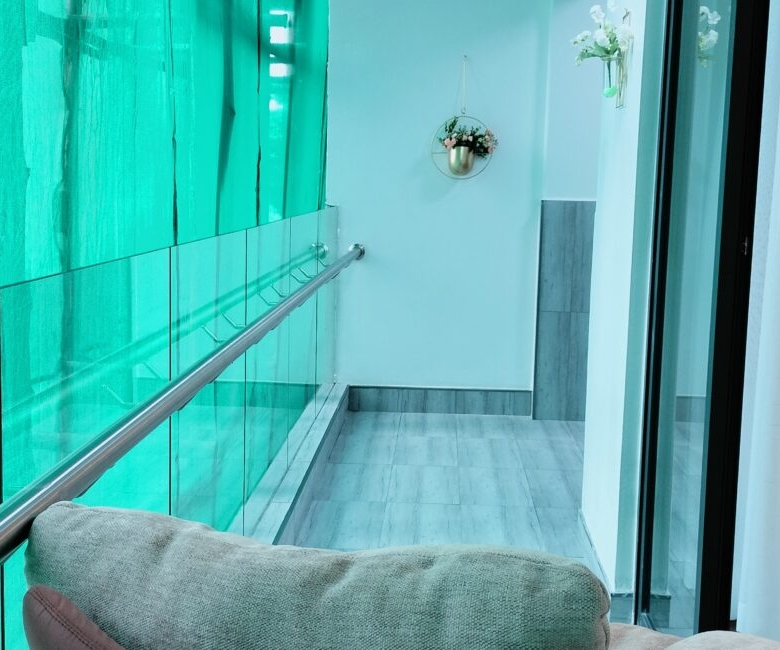 Balcony seating area at Alina Valley Apartments in Kilimani