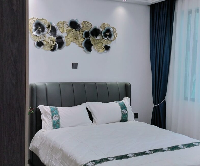 Bedroom doorway view at Alina Valley Apartments Kilimani
