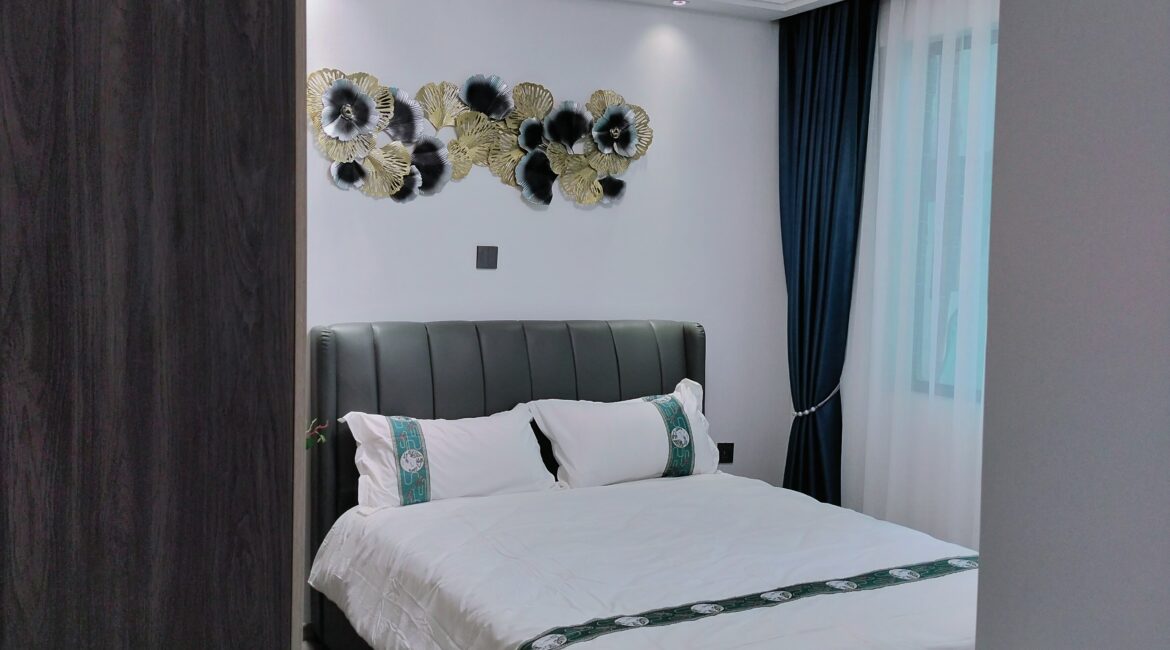 Bedroom doorway view at Alina Valley Apartments Kilimani