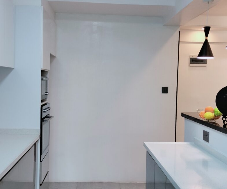 Modern fitted kitchen at Alina Valley Apartments Kilimani