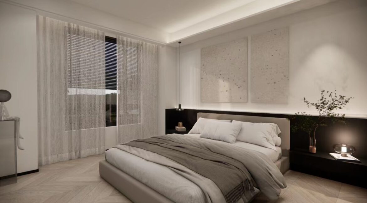 Modern bedroom interior at Amber Bay Apartments Lavington Nairobi