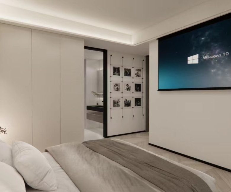 Bedroom with fitted wardrobes at Amber Bay Apartments Lavington