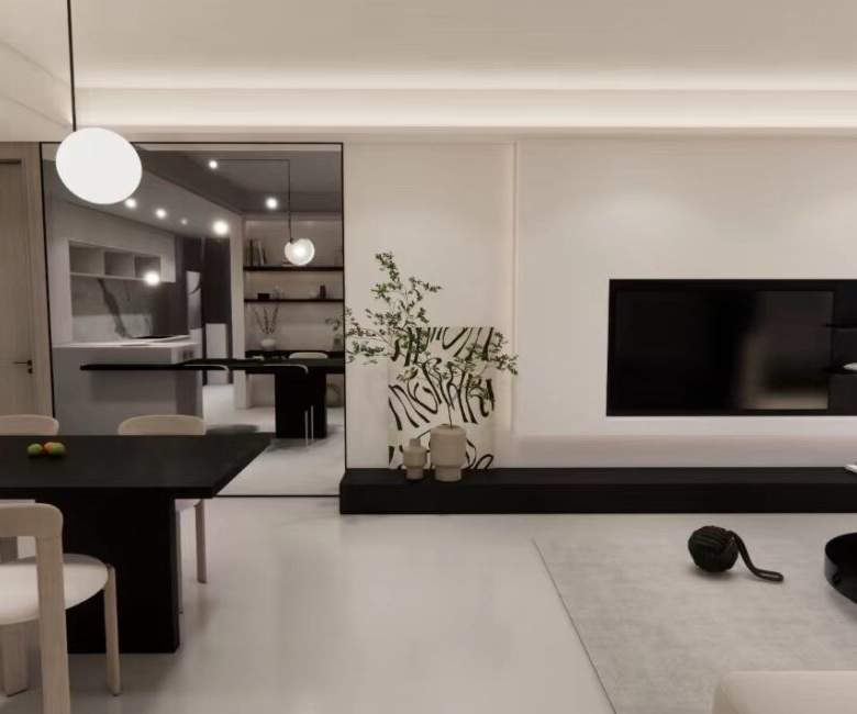 Dining area and TV lounge at Amber Bay Apartments Lavington