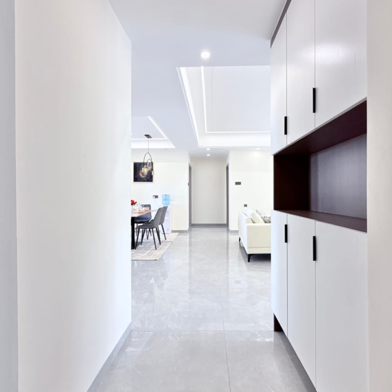 Bahari Homes Residency apartment entrance hallway with built-in storage