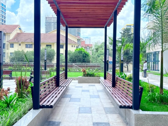 Bahari Homes Residency landscaped garden walkway in Kilimani