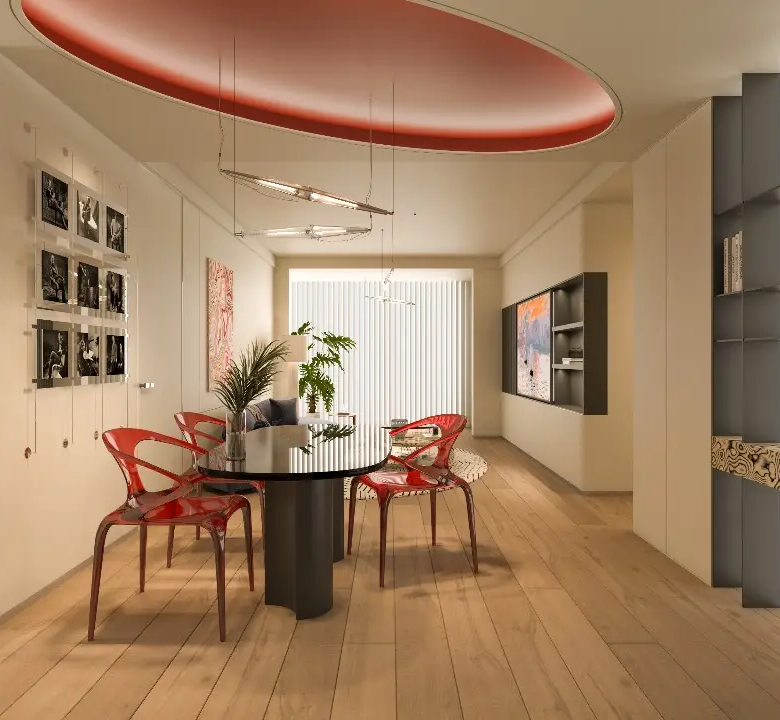 Capella Residency Westlands dining area leading to lounge