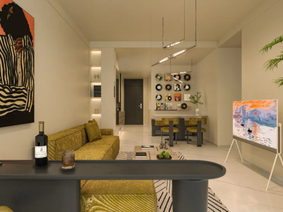 Capella Residency Westlands living room with modern interior design