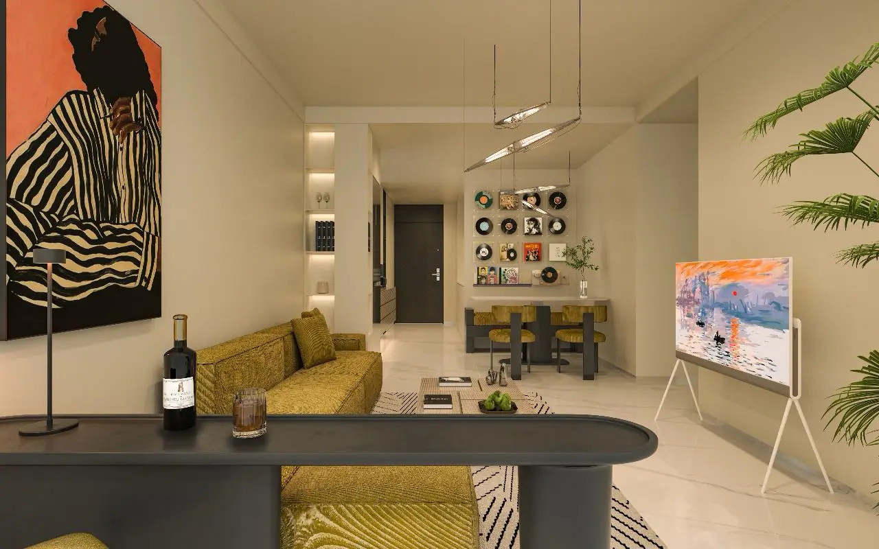 Capella Residency Westlands living room with modern interior design