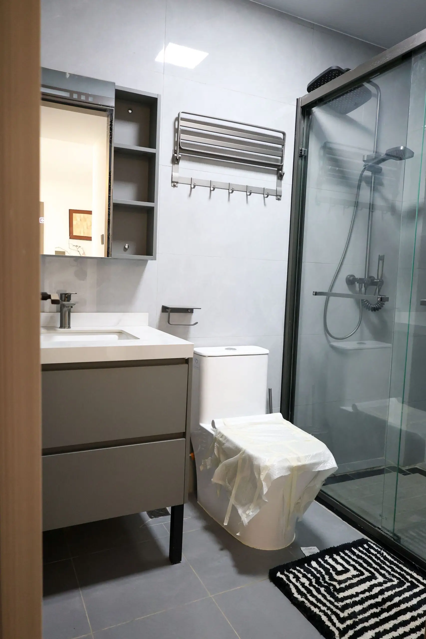Modern bathroom at Capital Garden Apartments