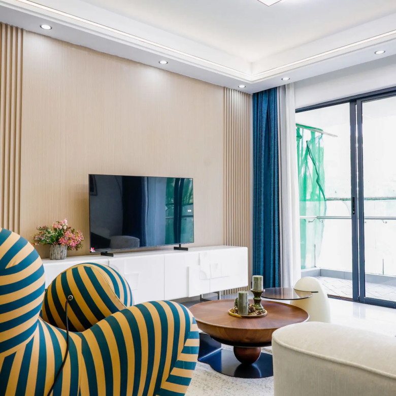 Modern luxury living room at Capital Garden Apartments Kilimani