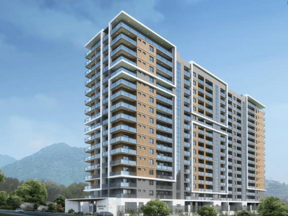 Modern high-rise exterior of Diamond Ivy Apartments Kileleshwa