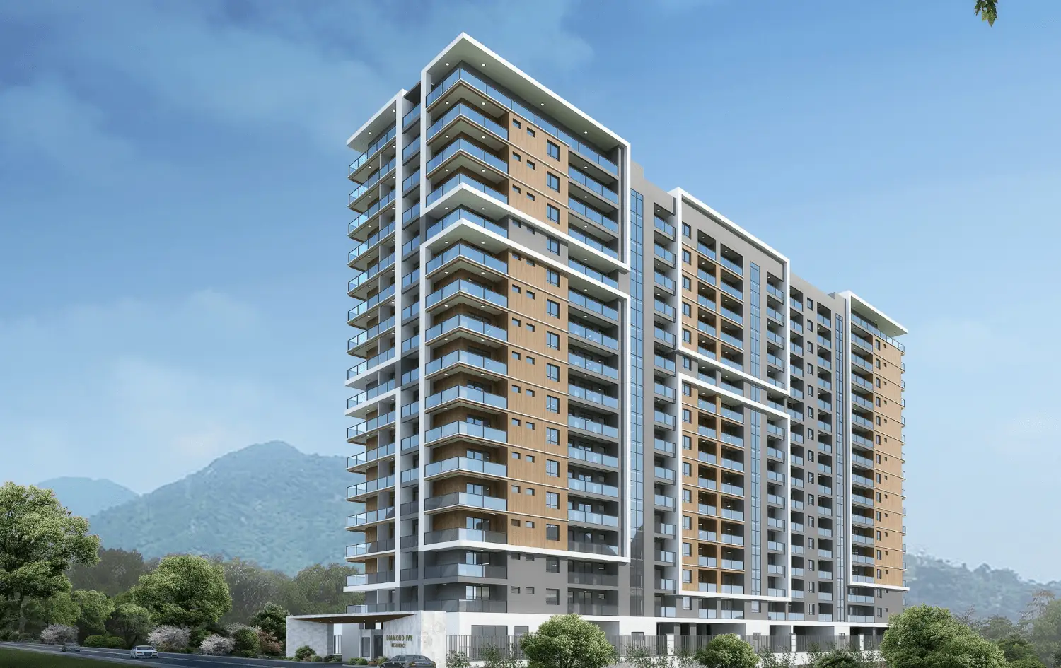 Diamond Ivy Apartments Building Exterior Modern high-rise exterior of Diamond Ivy Apartments Kileleshwa