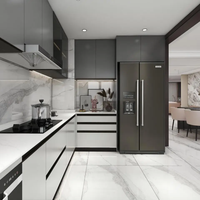Modern fitted kitchen at Diamond Ivy Apartments