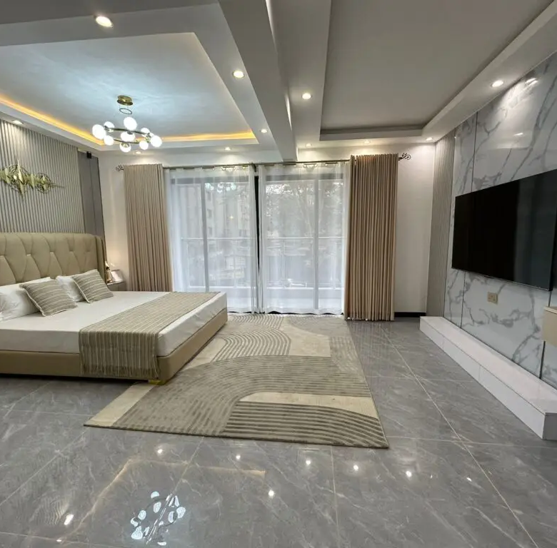 Open plan living, dining and kitchen at Diamond Ivy Apartments