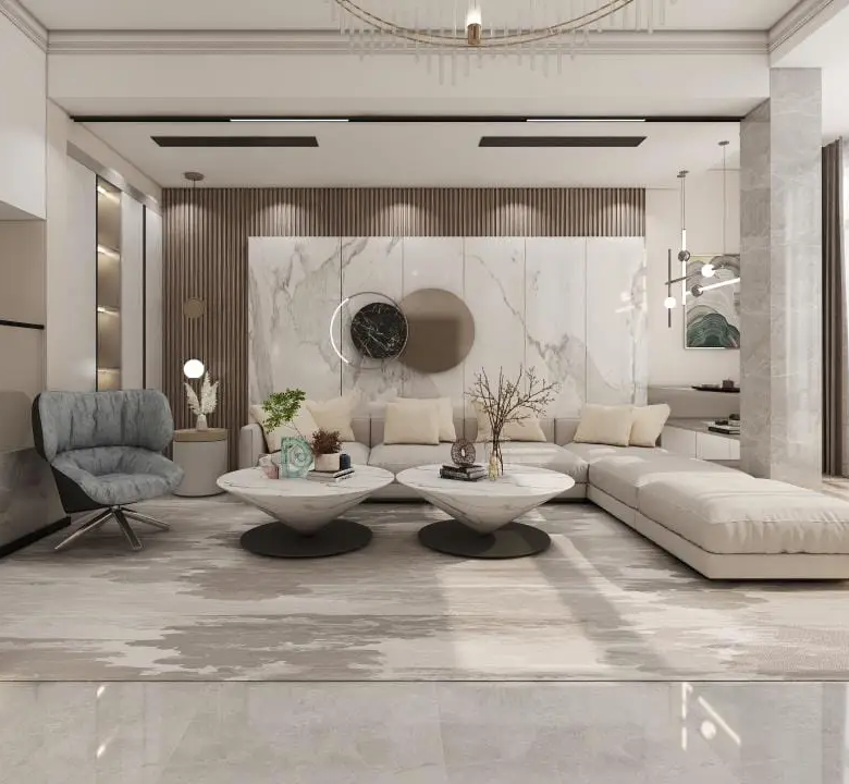 Modern spacious living room at Diamond Ivy Apartments Kileleshwa