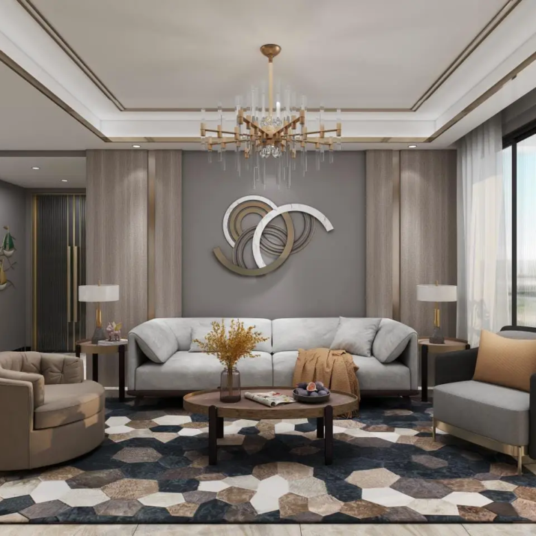 Elegant lounge area at Diamond Ivy Apartments Kileleshwa