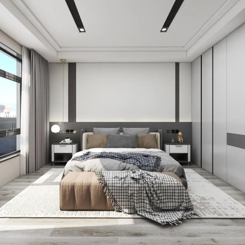 Luxurious master bedroom at Diamond Ivy Apartments