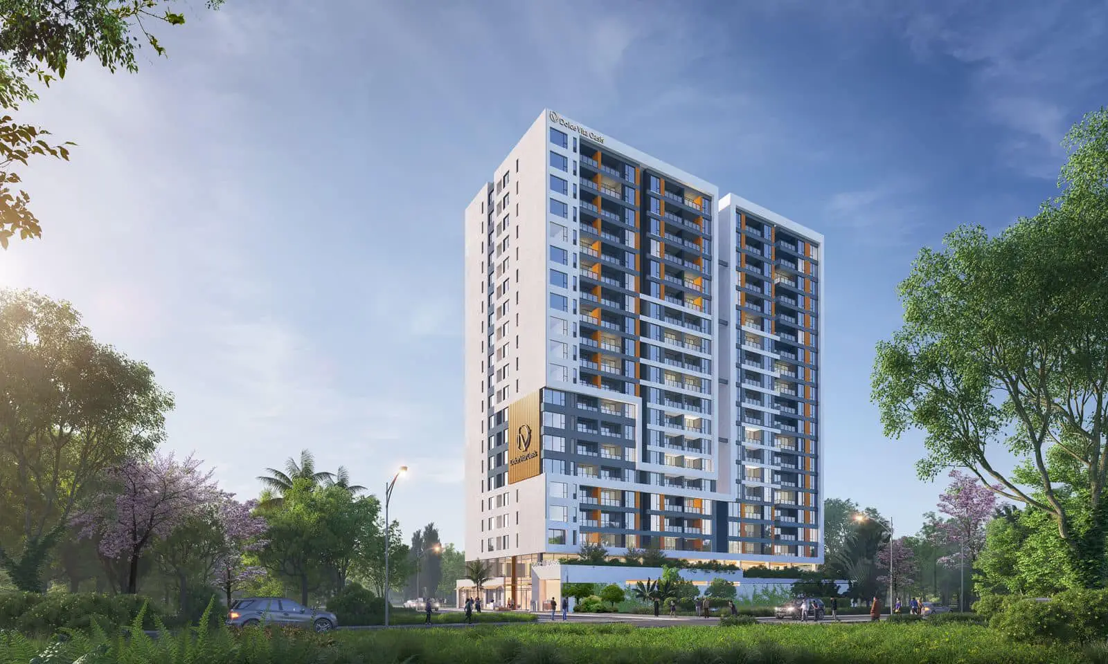 Dolce Vita Oasis Apartments Exterior Architectural rendering of Dolce Vita Oasis apartments on Mvuli Road in Westlands