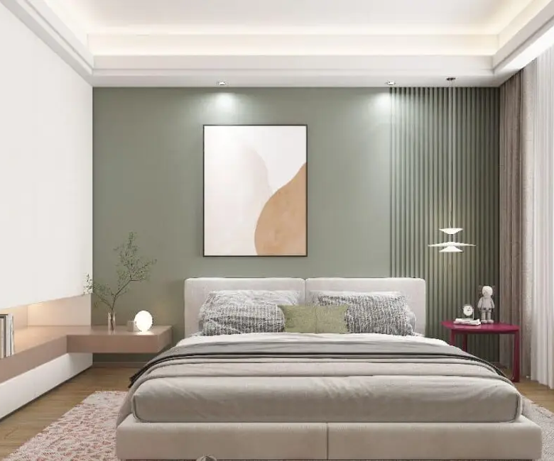 Spacious principal bedroom at Dolce Vita Oasis Apartments in Westlands
