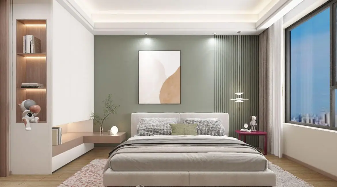 Spacious principal bedroom at Dolce Vita Oasis Apartments in Westlands