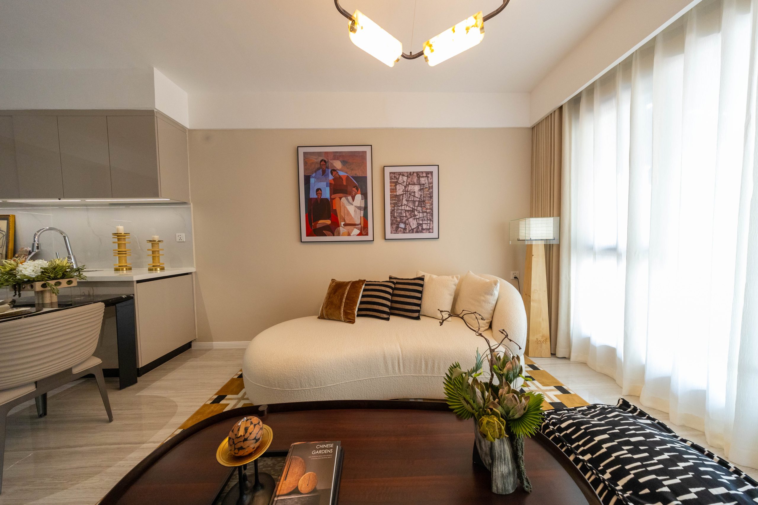 Grosvenor Residences apartment lounge interior Westlands Nairobi