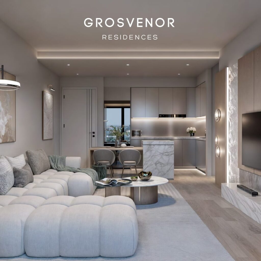 Grosvenor Residences apartment lounge Westlands Nairobi