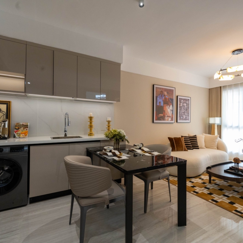 Grosvenor Residences furnished apartment living area Westlands