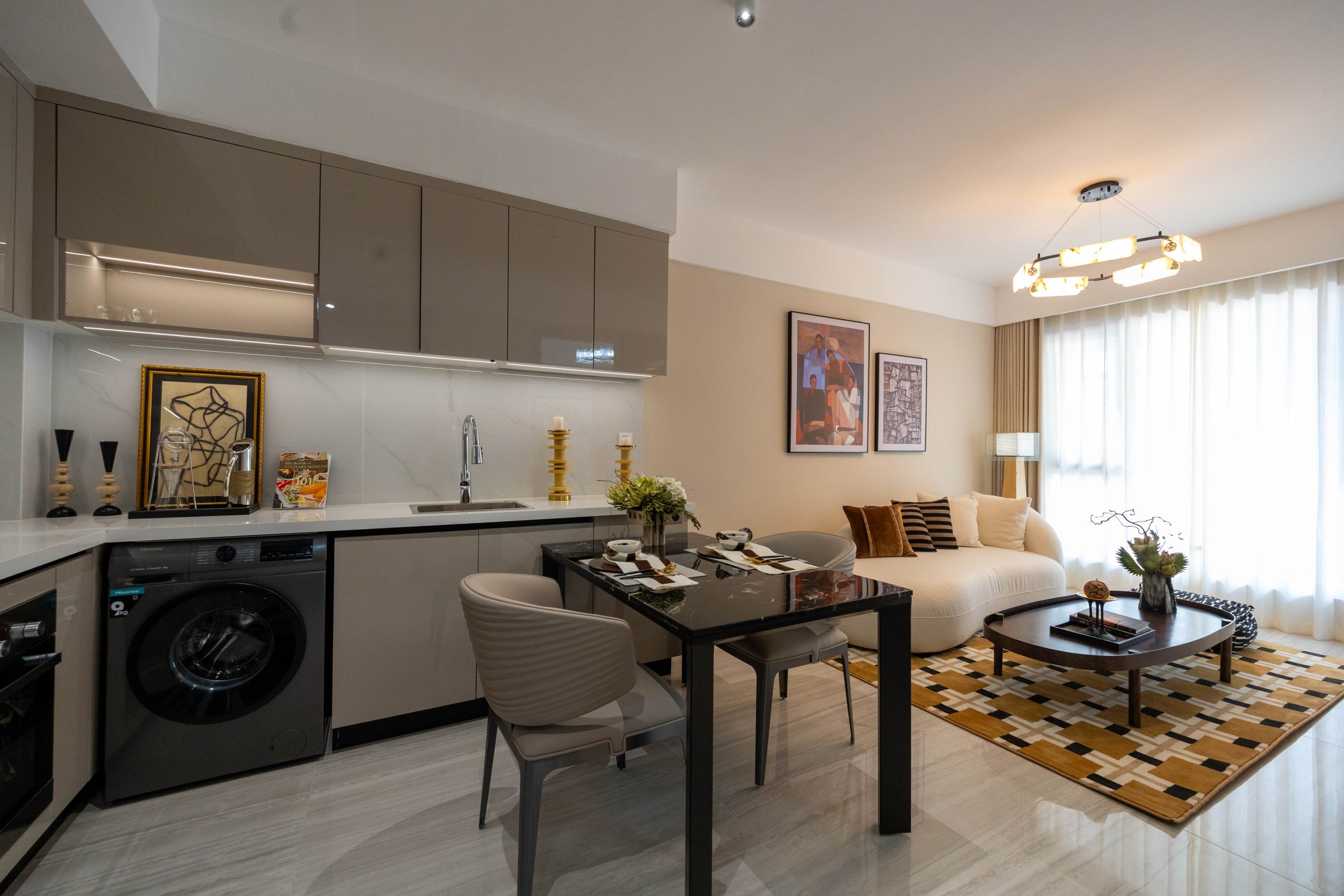 Grosvenor Residences furnished apartment living area Westlands