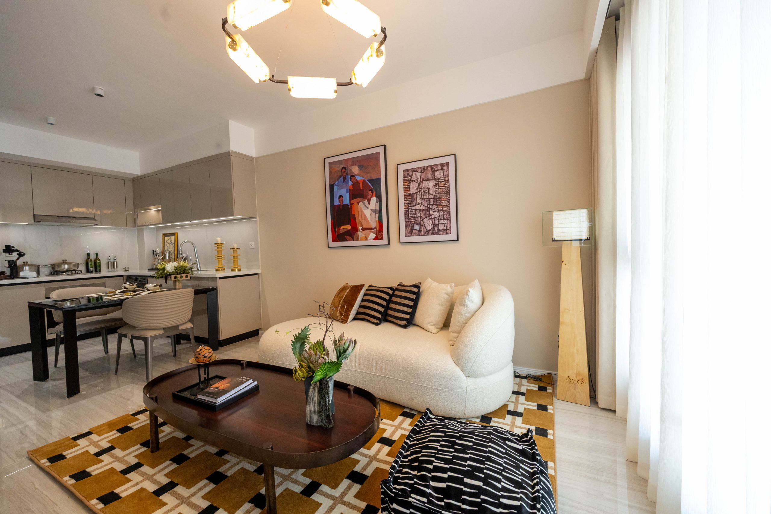 Grosvenor Residences furnished living area Westlands apartment