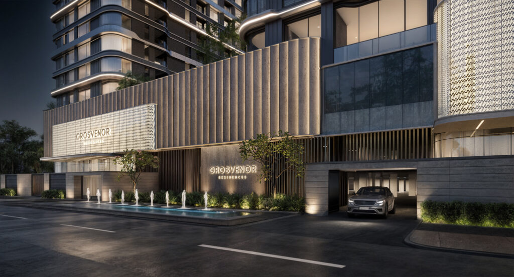 Grosvenor Residences main entrance Westlands Nairobi