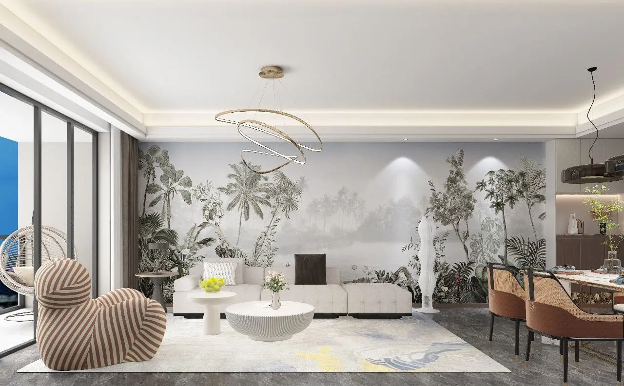 Naturally lit living and dining room at Lovi Crescent Apartments
