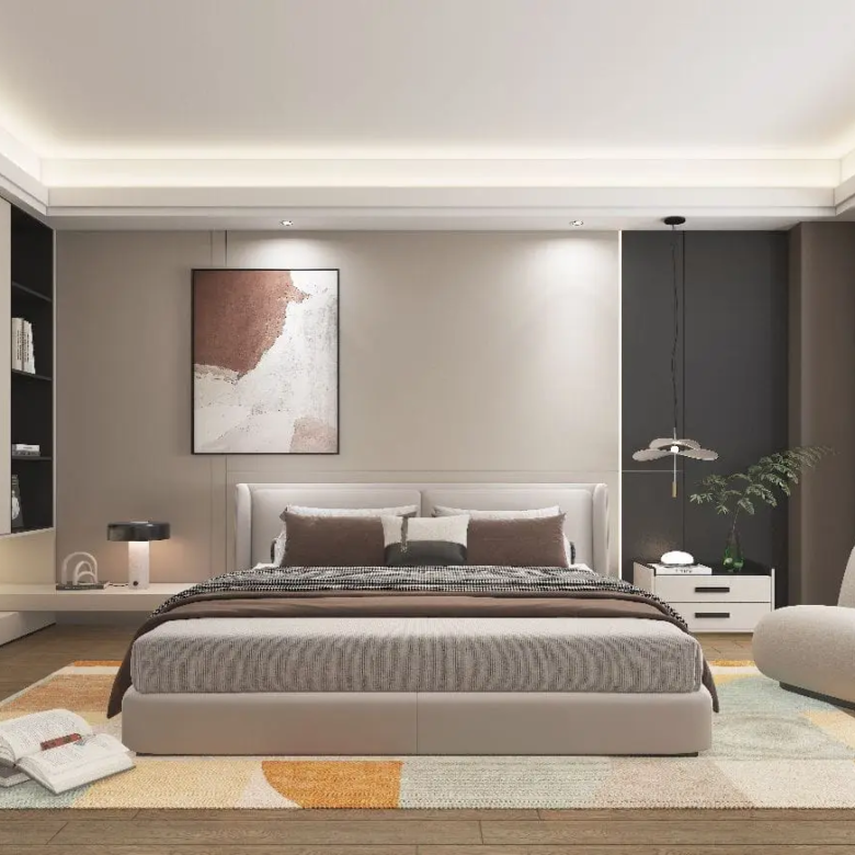 Spacious master bedroom at Lovi Crescent Apartments in Westlands