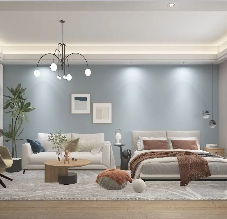 Spacious bedroom with sitting area at Lovi Crescent Apartments Westlands