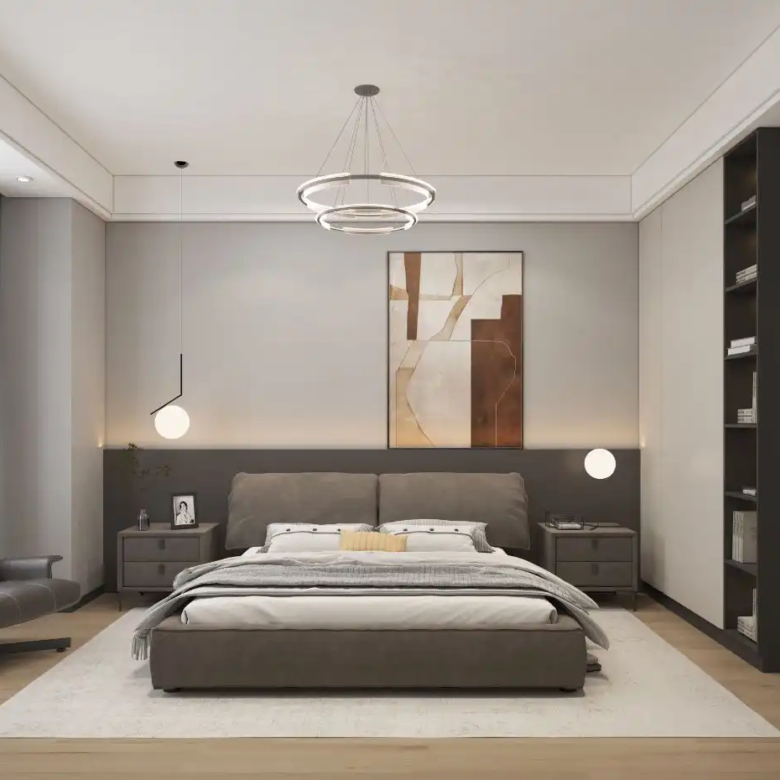 Spacious bedroom at Panorama West Residence apartments in Westlands