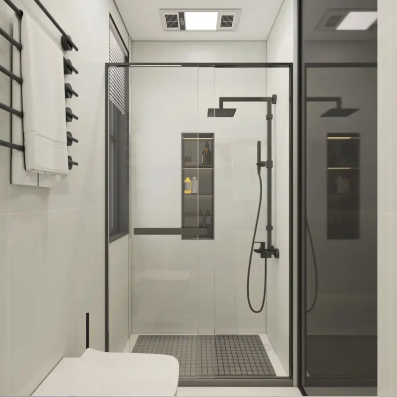 Modern bathroom at Panorama West Residence apartments