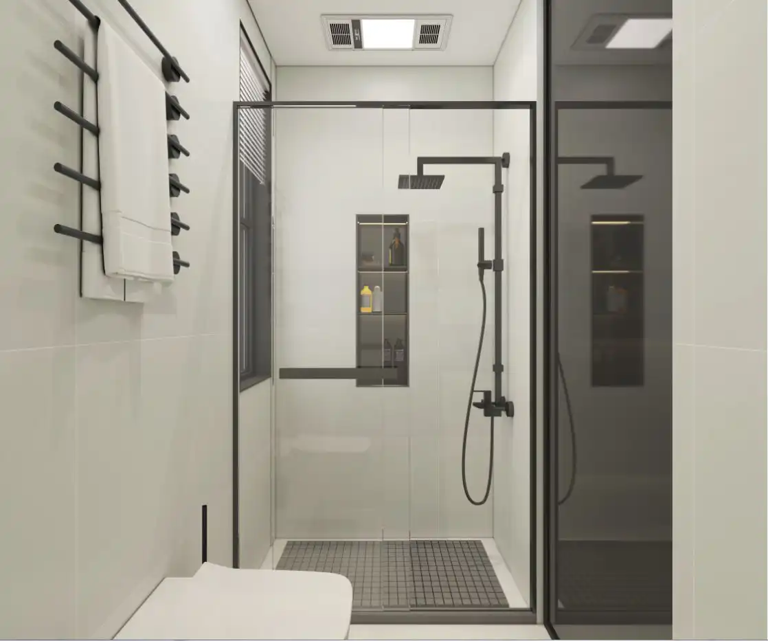 Modern bathroom at Panorama West Residence apartments