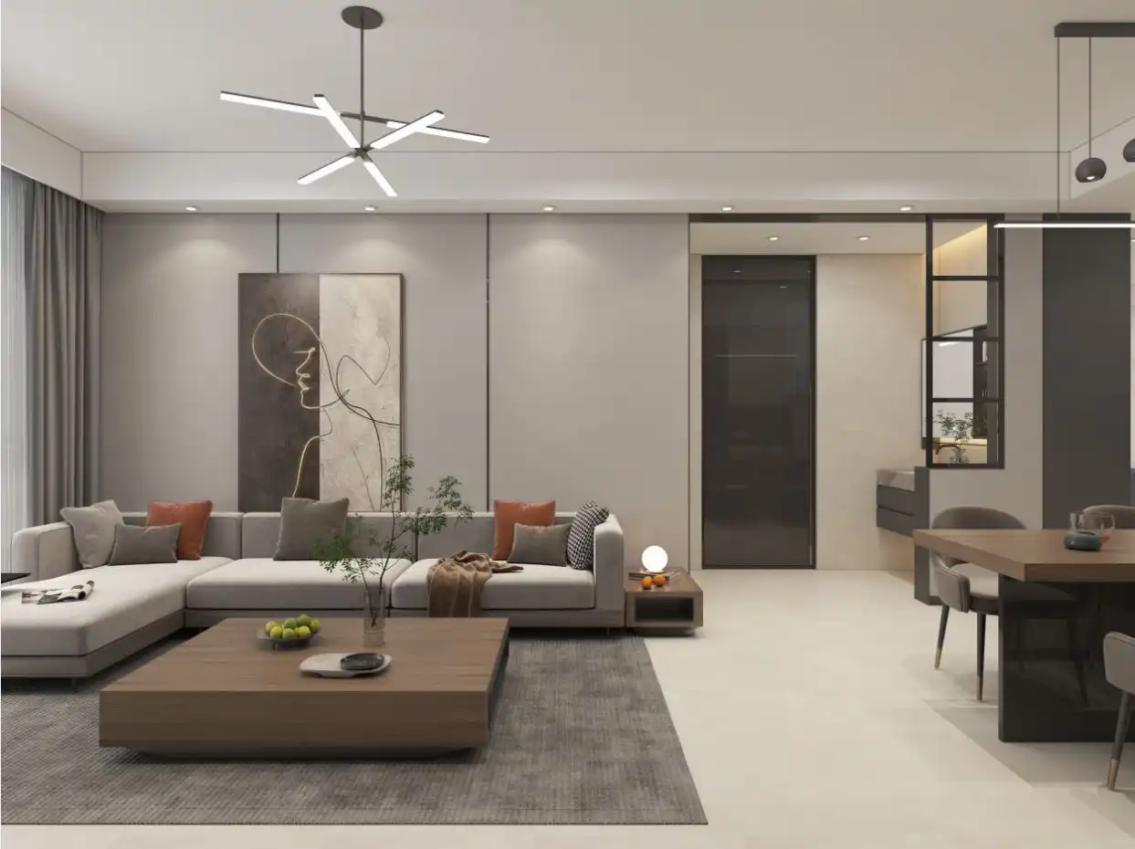 partment dining and entertainment area at Panorama West Residence