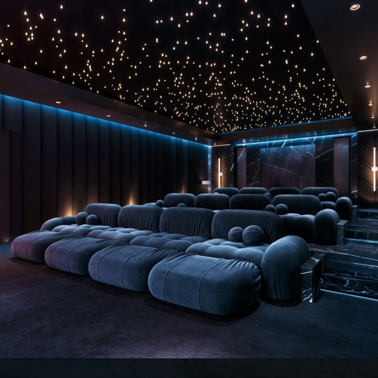 Private cinema room at Gemini Residency Westlands