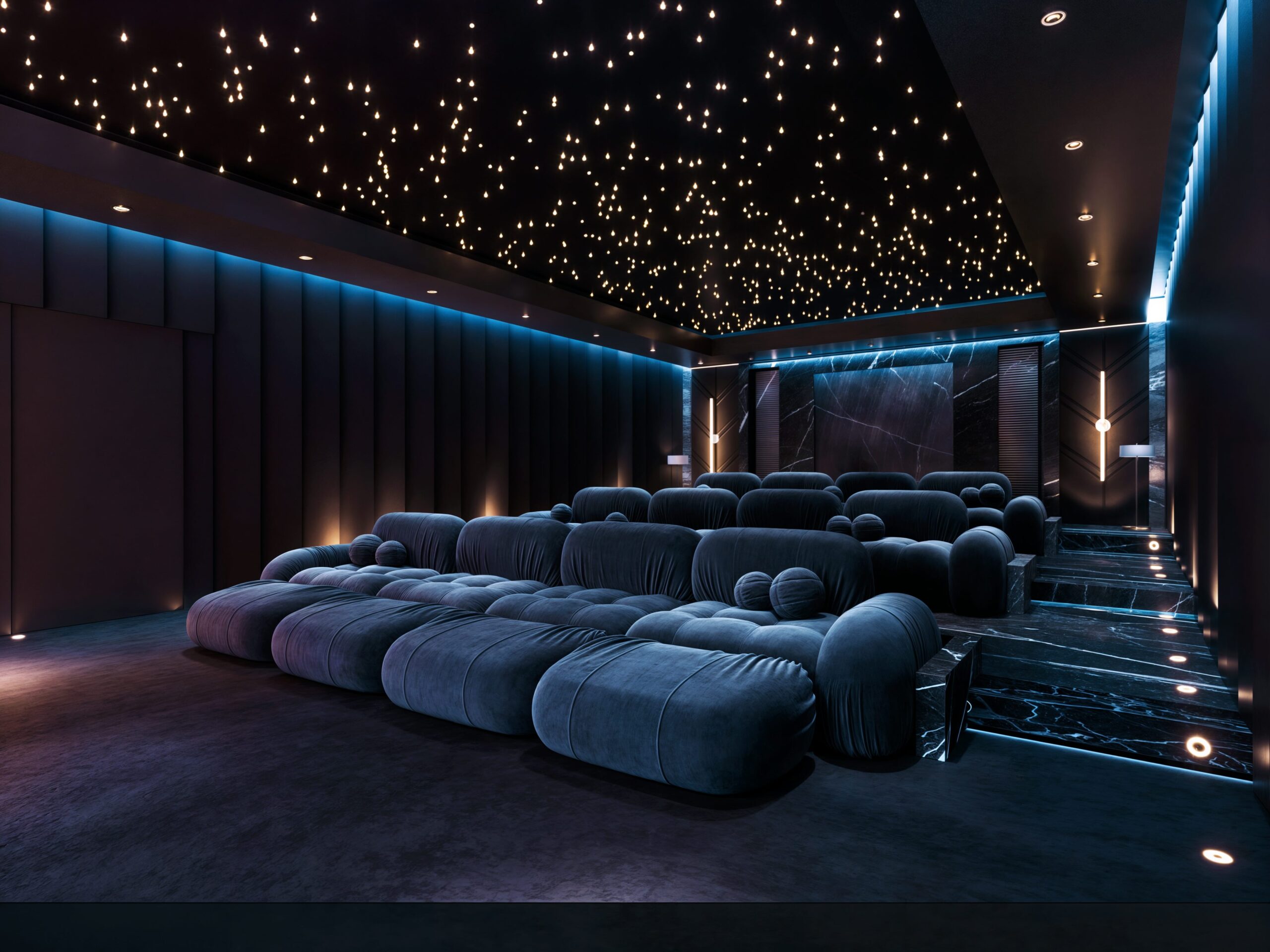 Private cinema room at Gemini Residency Westlands