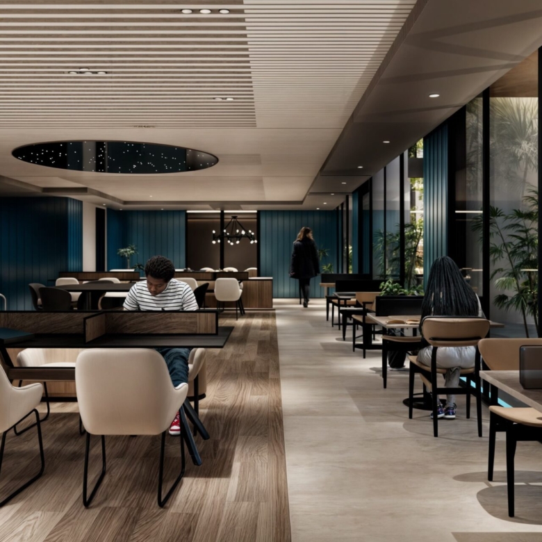 Modern co-working space at Gemini Residency Westlands