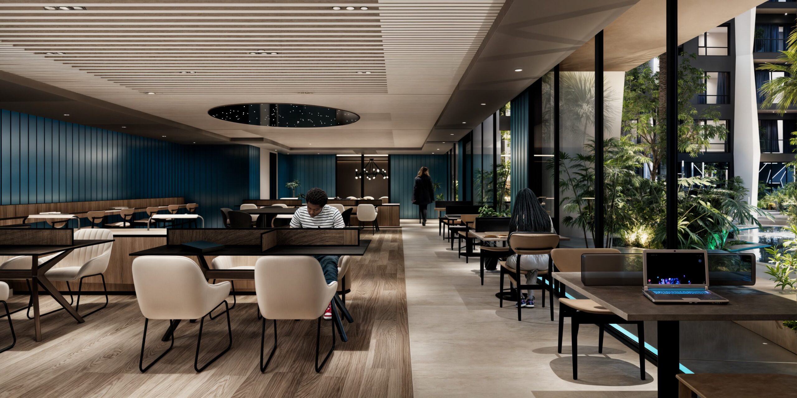 Modern co-working space at Gemini Residency Westlands