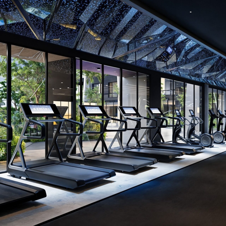 Fully equipped gym at Gemini Residency Westlands