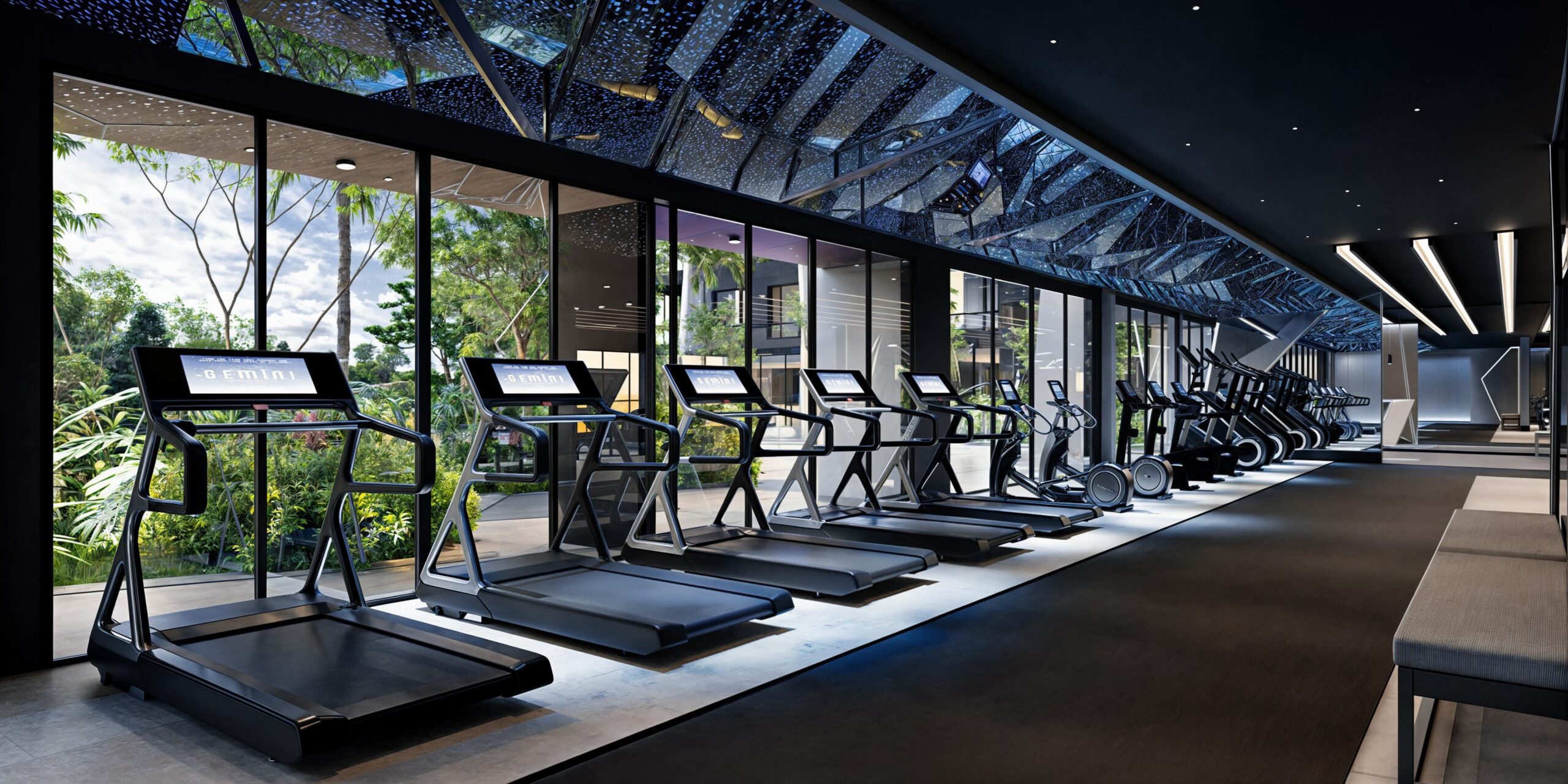 Fully equipped gym at Gemini Residency Westlands