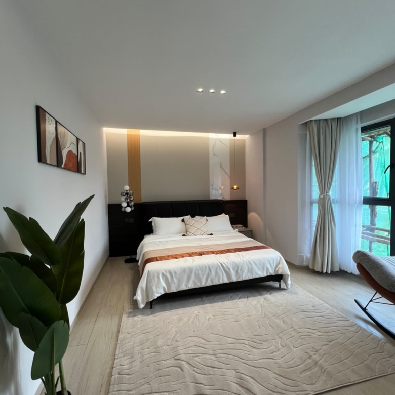 Second bedroom at Golfscape Residences apartments in Kilimani Nairobi