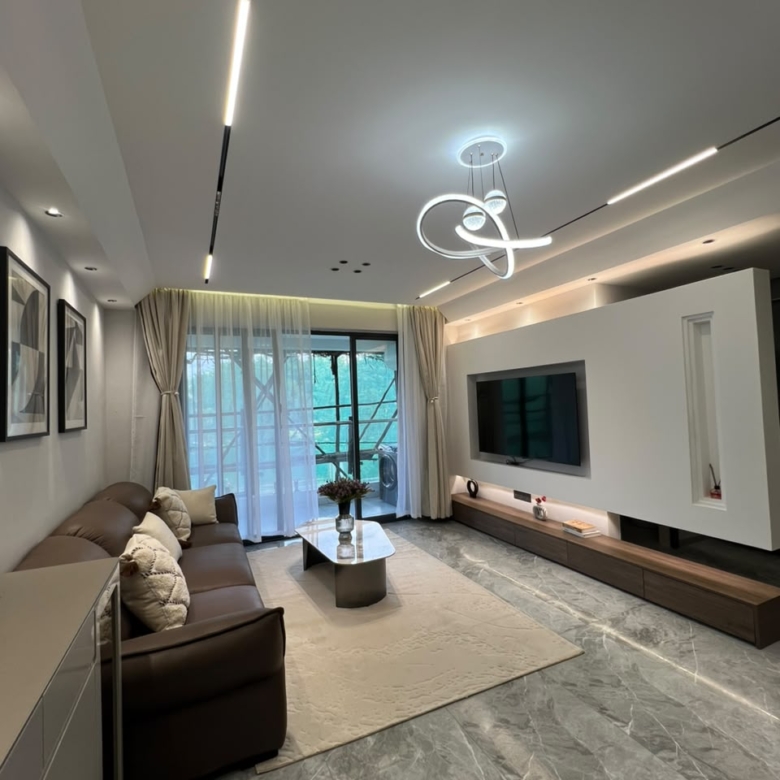Living area at Golfscape Residences apartments in Kilimani Nairobi