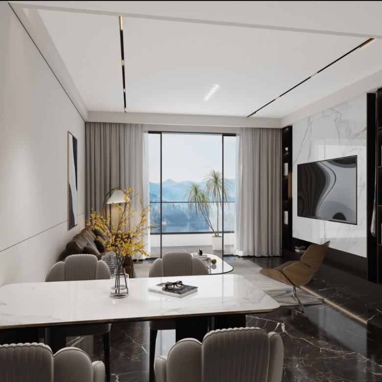 Oak Classic Residency Kilimani Lounge Render Image